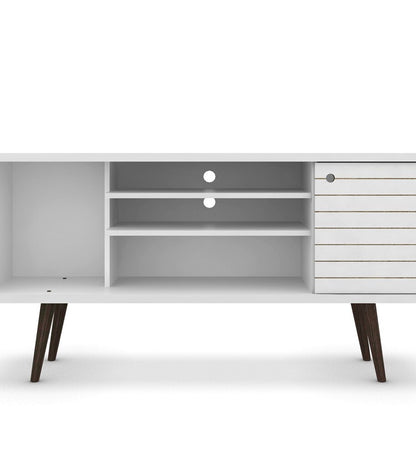 Manhattan Comfort - Liberty TV Stand with 5 Fixed Shelves in White - 200AMC6 veiw 6