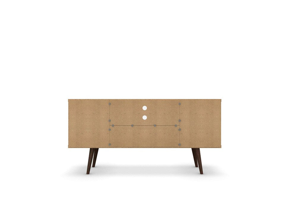 Manhattan Comfort - Liberty TV Stand with 5 Fixed Shelves in White and Yellow - 200AMC64 veiw 5