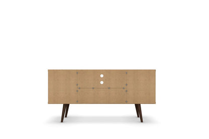 Manhattan Comfort - Liberty TV Stand with 5 Fixed Shelves in White and Yellow - 200AMC64 veiw 5