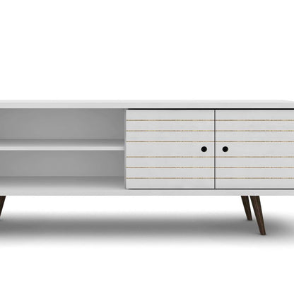 Manhattan Comfort - Liberty 63W TV Stand with 3 Fixed Shelves in White - 201AMC6 veiw 6