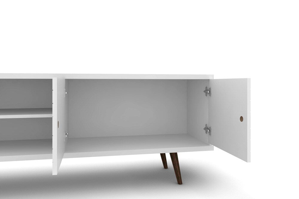 Manhattan Comfort - Liberty 63W TV Stand with 3 Fixed Shelves in White - 201AMC6 veiw 7