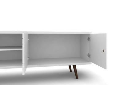 Manhattan Comfort - Liberty 63W TV Stand with 3 Fixed Shelves in White - 201AMC6 veiw 7