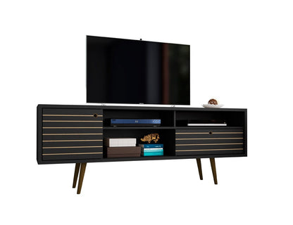 Manhattan Comfort - Liberty TV Stand with 1 Drawers in Black - 202AMC8 veiw 2