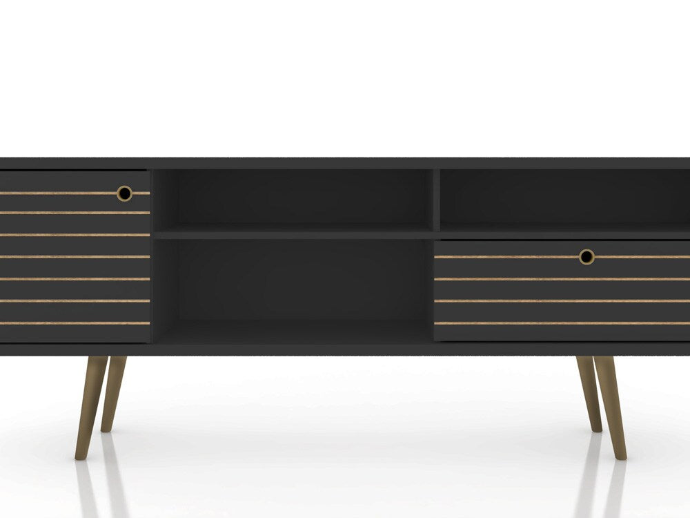 Manhattan Comfort - Liberty TV Stand with 1 Drawers in Black - 202AMC8 veiw 7