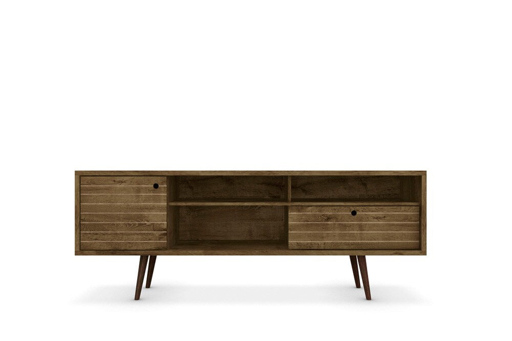 Manhattan Comfort - Liberty TV Stand with 1 Drawers in Rustic Brown - 202AMC9 veiw 1