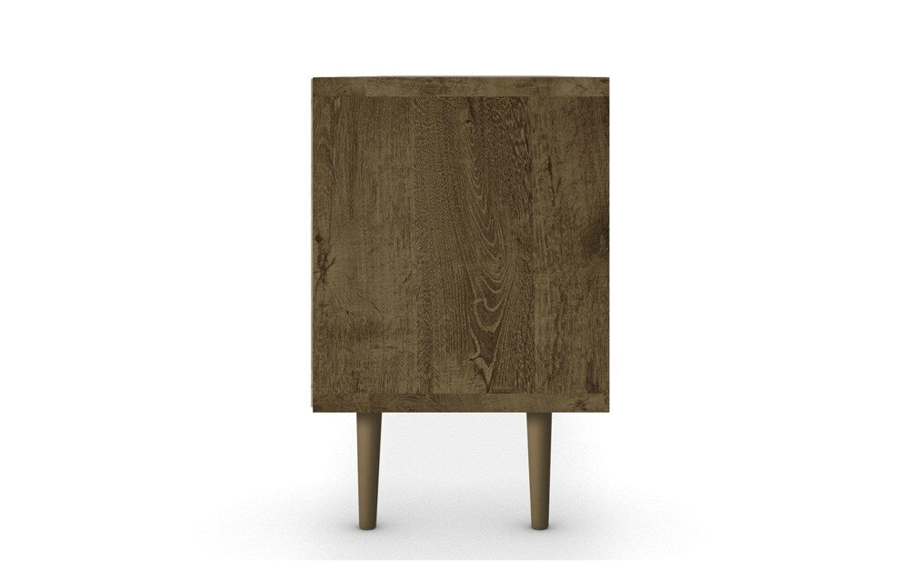 Manhattan Comfort - Liberty TV Stand with 1 Drawers in Rustic Brown and 3D Brown Prints - 202AMC97 veiw 5