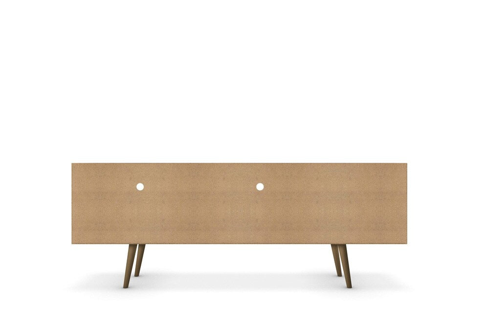 Manhattan Comfort - Liberty TV Stand with 1 Drawers in Rustic Brown and 3D Brown Prints - 202AMC97 veiw 6