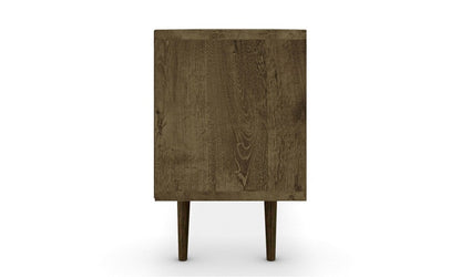 Manhattan Comfort - Liberty TV Stand with 1 Drawers in Rustic Brown and Aqua Blue - 202AMC93 veiw 5