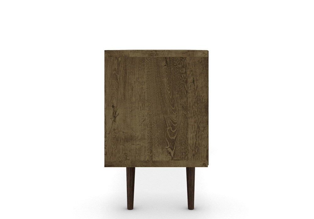 Manhattan Comfort - Liberty TV Stand with 1 Drawers in Rustic Brown and White - 202AMC96 veiw 5