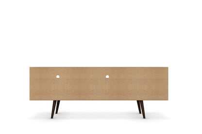 Manhattan Comfort - Liberty TV Stand with 1 Drawers in Rustic Brown and White - 202AMC96 veiw 6