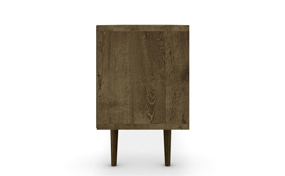Manhattan Comfort - Liberty TV Stand with 1 Drawers in Rustic Brown and Yellow - 202AMC94 veiw 5