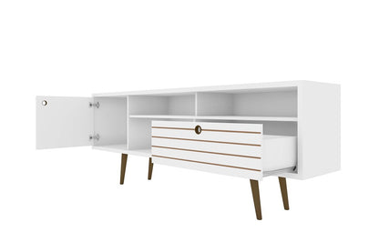 Manhattan Comfort - Liberty TV Stand with 1 Drawers in White - 202AMC6 veiw 3