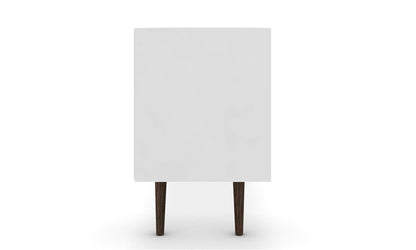 Manhattan Comfort - Liberty TV Stand with 1 Drawers in White and Rustic Brown - 202AMC69 veiw 5