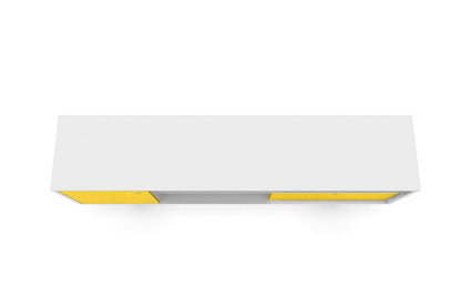 Manhattan Comfort - Liberty TV Stand with 1 Drawers in White and Yellow - 202AMC64 veiw 4