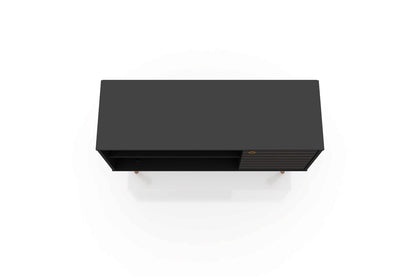 Manhattan Comfort - Liberty 42W TV Stand with 3 Fixed Shelves in Black - 212BMC8 veiw 3