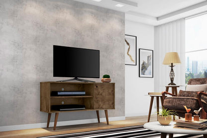 Manhattan Comfort - Liberty 42W TV Stand with 3 Fixed Shelves in Rustic Brown - 212BMC9 veiw 7