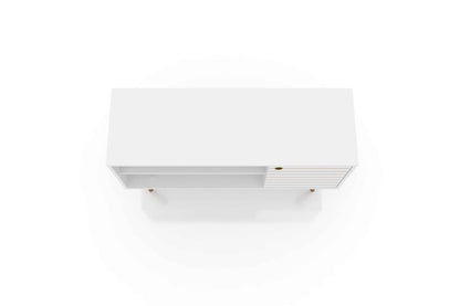 Manhattan Comfort - Liberty 42W TV Stand with 3 Fixed Shelves in White - 212BMC6 veiw 3