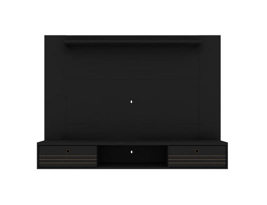 Manhattan Comfort - Liberty Floating Entertainment Center with 3 Fixed Shelves Shelves in Black - 235BMC8 veiw 1