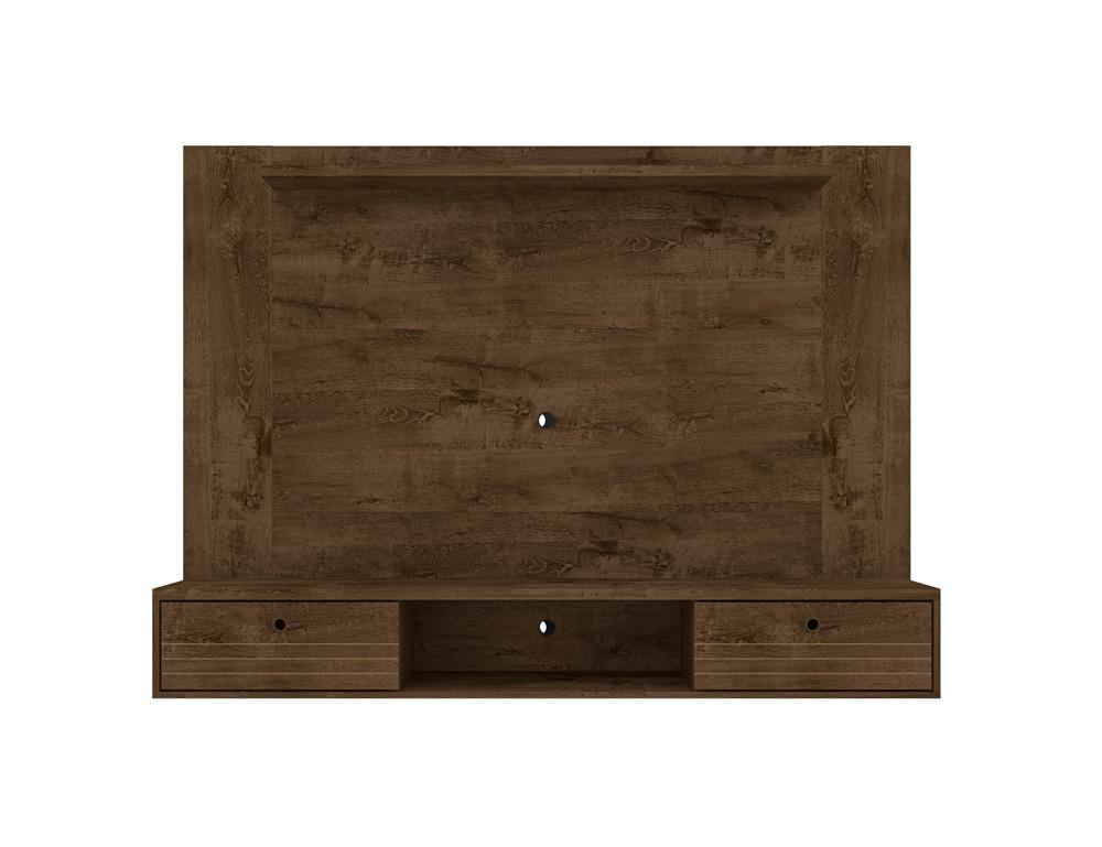 Manhattan Comfort - Liberty Floating Entertainment Center with 3 Fixed Shelves Shelves in Rustic Brown - 235BMC9 veiw 1