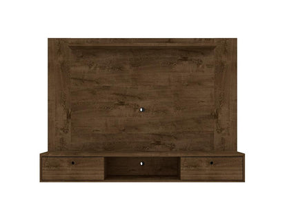 Manhattan Comfort - Liberty Floating Entertainment Center with 3 Fixed Shelves Shelves in Rustic Brown - 235BMC9 veiw 1