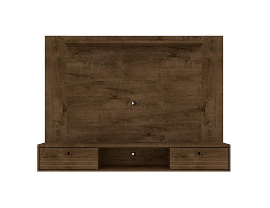 Manhattan Comfort - Liberty Floating Entertainment Center with 3 Fixed Shelves Shelves in Rustic Brown - 235BMC9 veiw 1