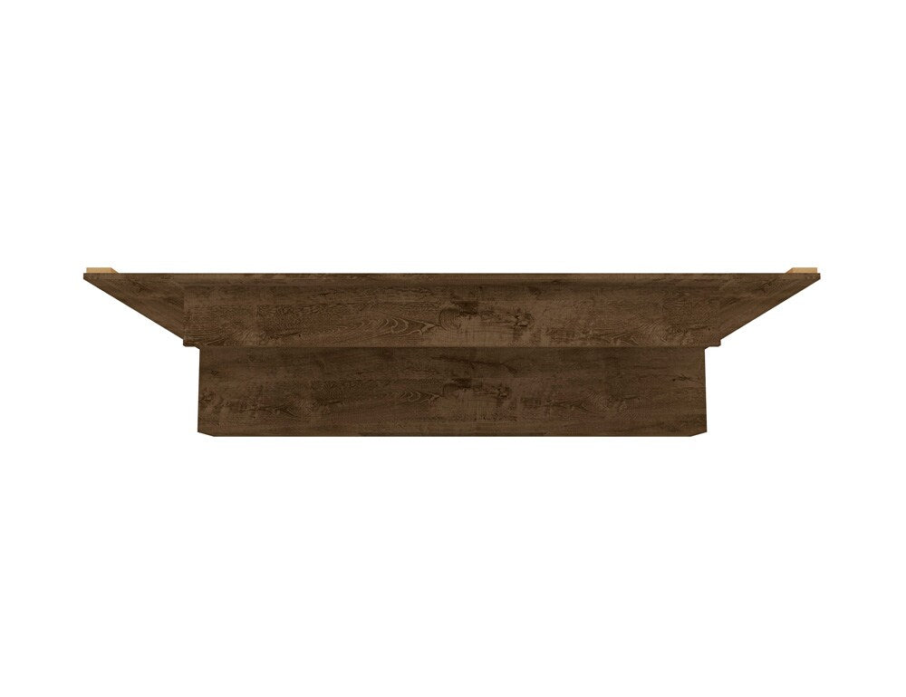 Manhattan Comfort - Liberty Floating Entertainment Center with 3 Fixed Shelves Shelves in Rustic Brown - 235BMC9 veiw 5