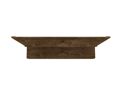 Manhattan Comfort - Liberty Floating Entertainment Center with 3 Fixed Shelves Shelves in Rustic Brown - 235BMC9 veiw 5