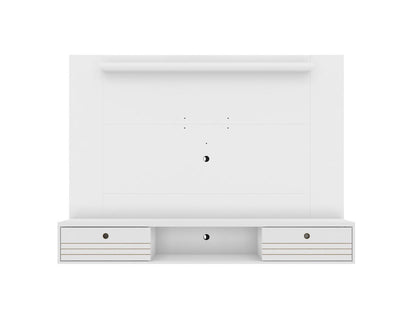 Manhattan Comfort - Liberty Floating Entertainment Center with 3 Fixed Shelves Shelves in White - 235BMC6 veiw 1