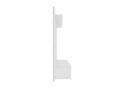 Manhattan Comfort - Liberty Floating Entertainment Center with 3 Fixed Shelves Shelves in White - 235BMC6 veiw 4