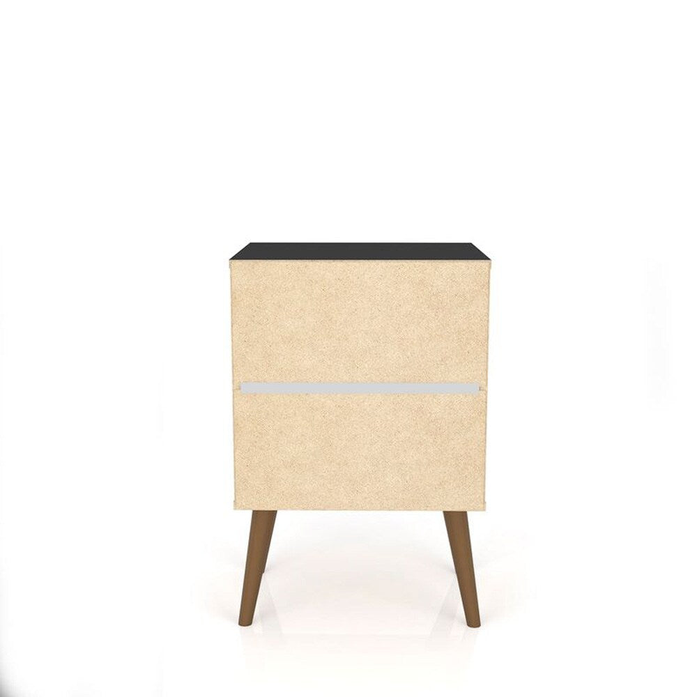 Manhattan Comfort - Liberty Nightstand with 1 Drawers in Black - 203AMC8 veiw 4