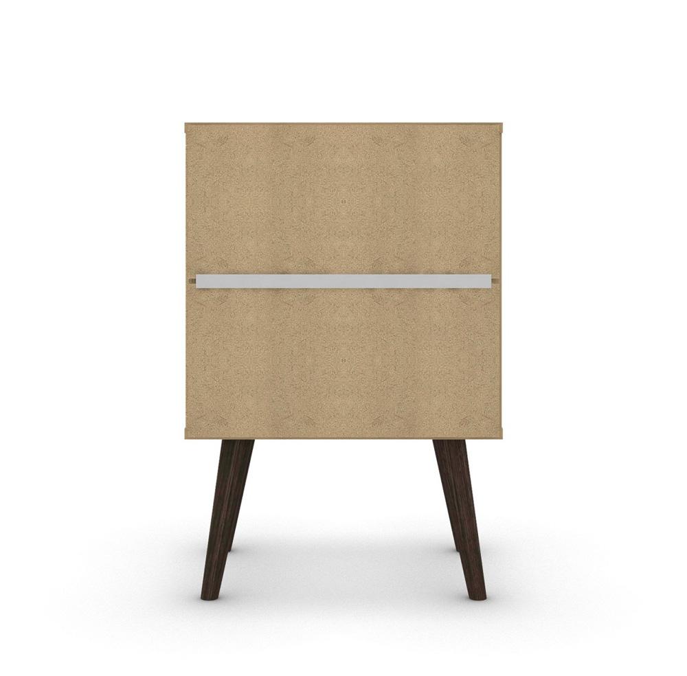 Manhattan Comfort - Liberty Nightstand with 1 Drawers in White and Aqua Blue - 203AMC64 veiw 5