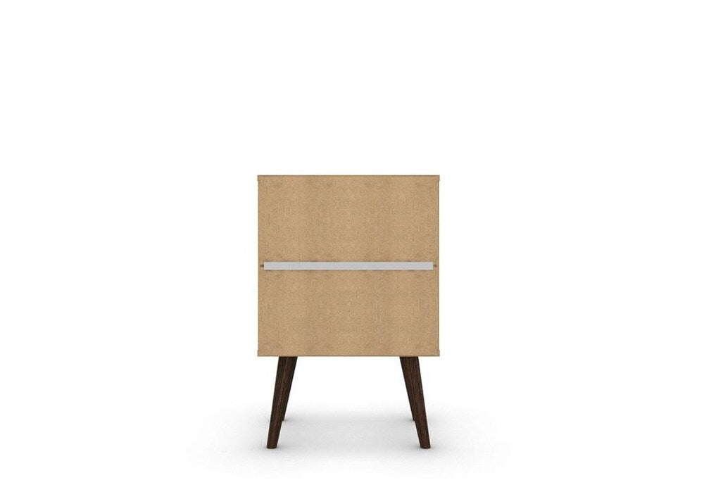 Manhattan Comfort - Liberty Nightstand with 1 Drawers in White and Yellow - 203AMC63 veiw 6
