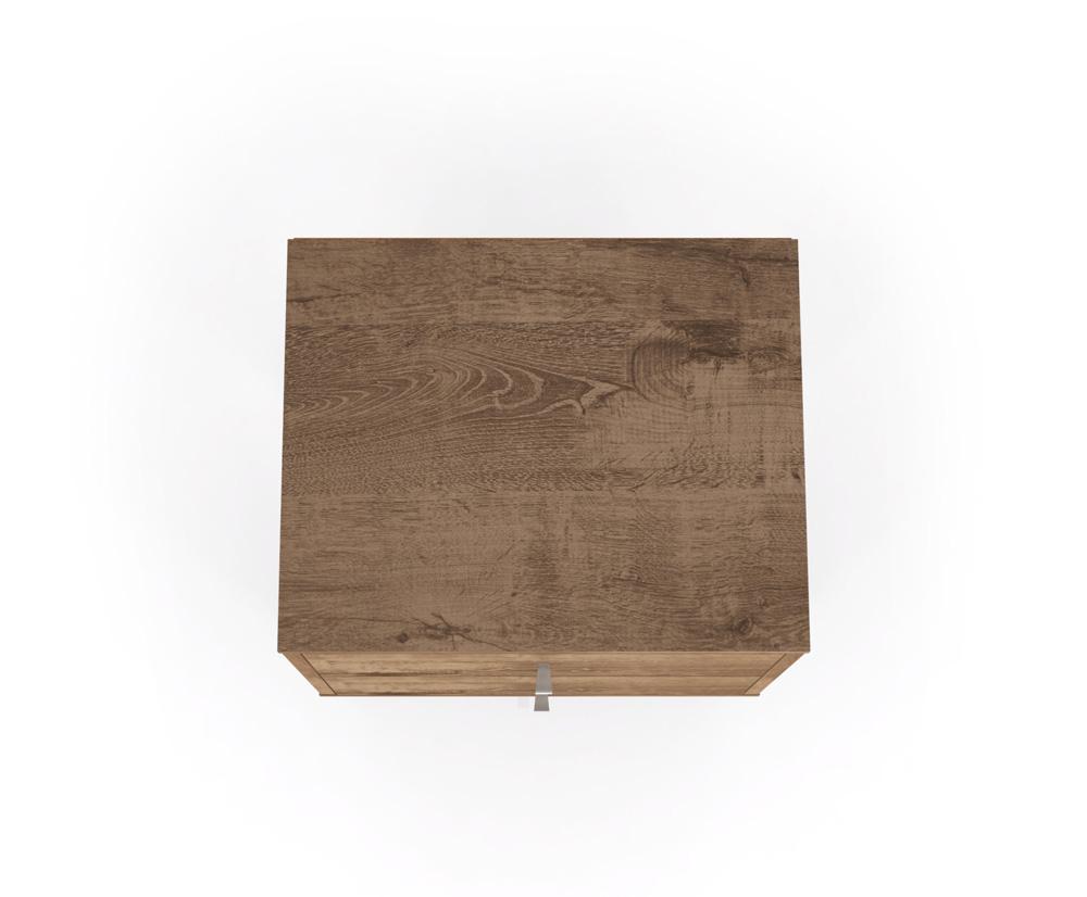Manhattan Comfort - Liberty Nightstand with 2 Drawers in Rustic Brown - 204AMC9 veiw 4