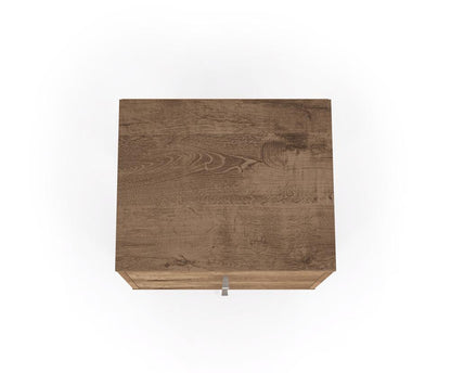 Manhattan Comfort - Liberty Nightstand with 2 Drawers in Rustic Brown - 204AMC9 veiw 4