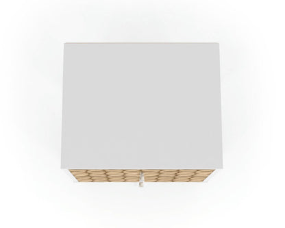 Manhattan Comfort - Liberty Nightstand with 2 Drawers in White and 3D Brown Prints - 204AMC67 veiw 4