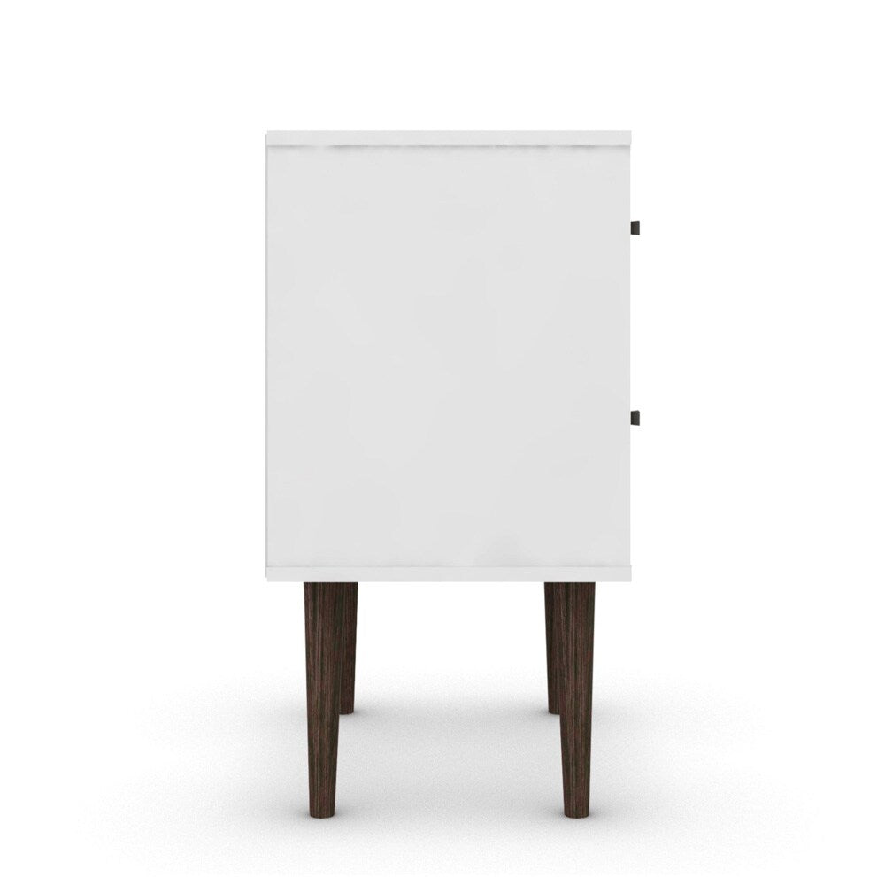 Manhattan Comfort - Liberty Nightstand with 2 Drawers in White and Yellow - 204AMC63 veiw 5