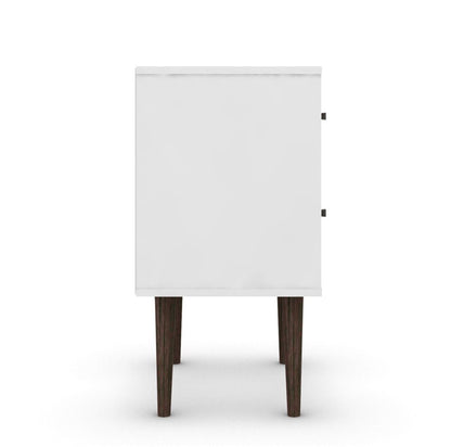 Manhattan Comfort - Liberty Nightstand with 2 Drawers in White and Yellow - 204AMC63 veiw 5