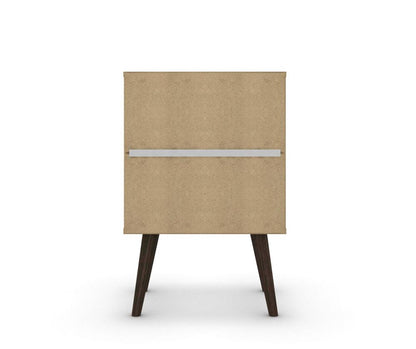 Manhattan Comfort - Liberty Nightstand with 2 Drawers in White and Yellow - 204AMC63 veiw 6