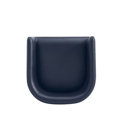 Manhattan Comfort - Louvre Leatherette Counter Stool with Stainless Steel Legs in Black and Titanium Gold - CS009-BK veiw 6