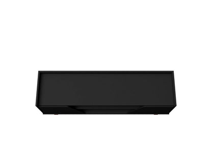 Manhattan Comfort - Marcus TV Stand with 4 Fixed Shelves in Matte Black - 259BMC8 veiw 2
