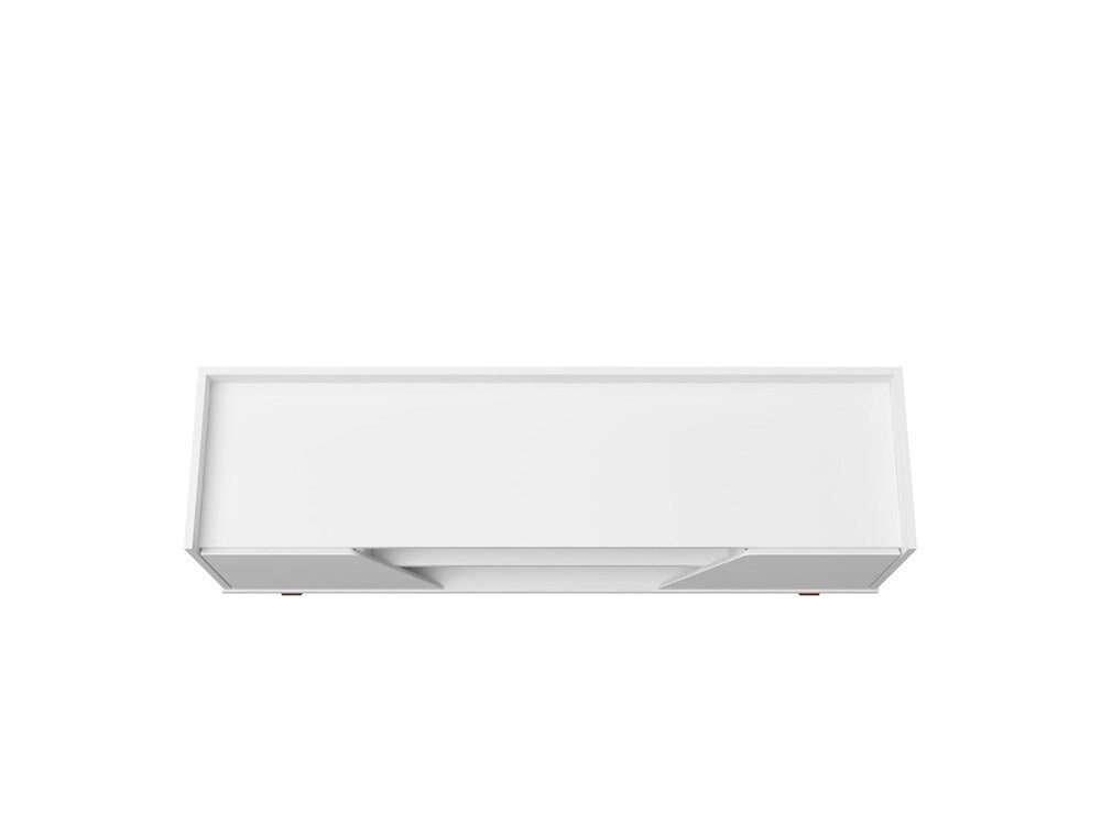 Manhattan Comfort - Marcus TV Stand with 4 Fixed Shelves in White - 259BMC6 veiw 2