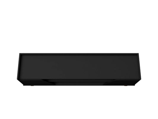 Manhattan Comfort - Marcus TV Stand with 5 Fixed Shelves in Matte Black - 260BMC8 veiw 2