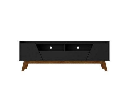 Manhattan Comfort - Marcus TV Stand with 2 Drawers in Matte Black - 261BMC8 veiw 1
