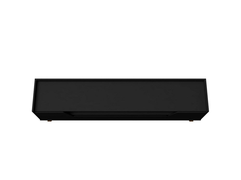 Manhattan Comfort - Marcus TV Stand with 2 Drawers in Matte Black - 261BMC8 veiw 2
