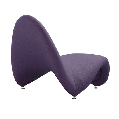 Manhattan Comfort - MoMa Wool Blend Accent Chair with Metal Legs in Purple - Set of 2 - 2-AC009-PL veiw 3