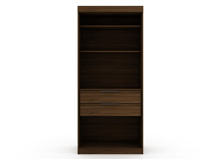 Manhattan Comfort - Mulberry Closet with 2 Drawers in Brown - 109GMC5 veiw 1