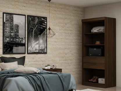 Manhattan Comfort - Mulberry Closet with 2 Drawers in Brown - 109GMC5 veiw 9