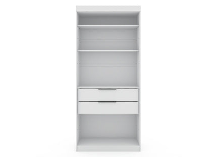 Manhattan Comfort - Mulberry Closet with 2 Drawers in White - 109GMC1 veiw 1