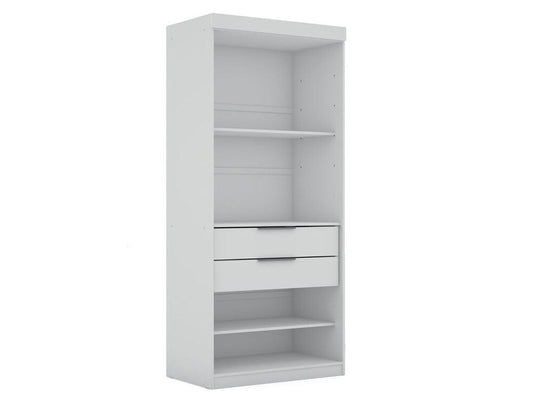 Manhattan Comfort - Mulberry Closet with 4 Drawers in White - Set of 2 - 112GMC1 veiw 2