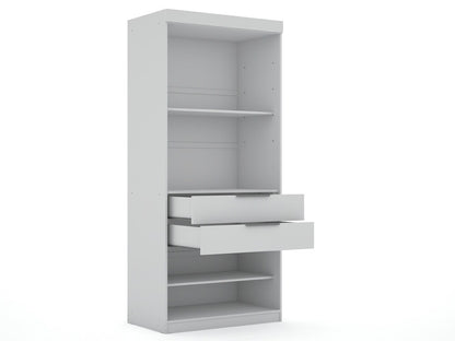 Manhattan Comfort - Mulberry Closet with 6 Drawers in White - Set of 3 - 113GMC1 veiw 3